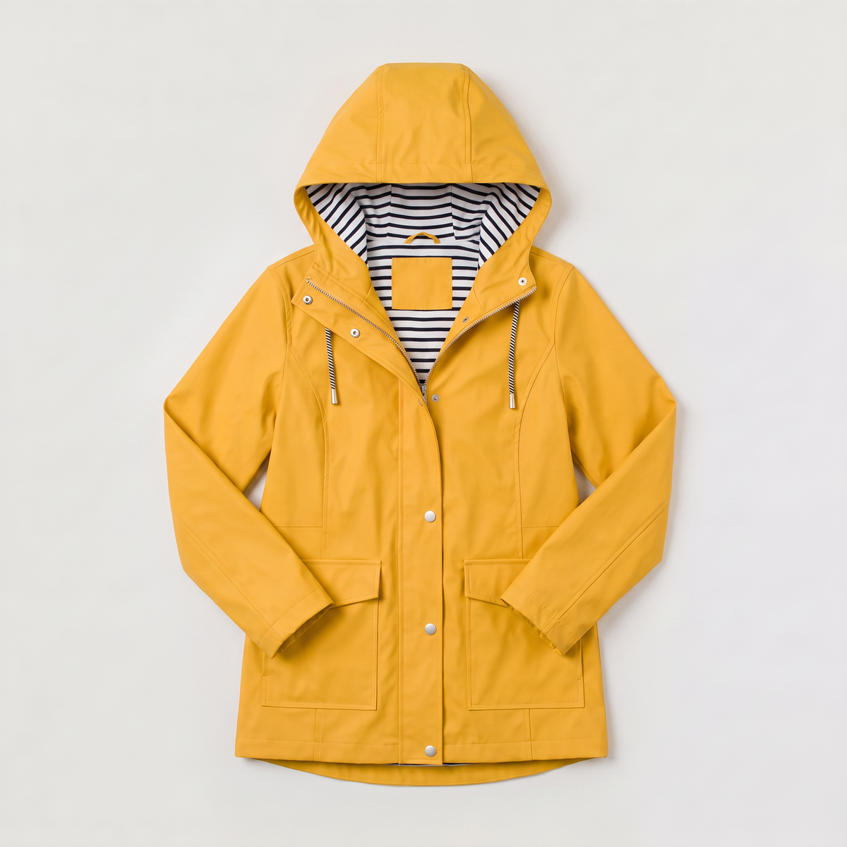 Women's Waterproof Hooded Coat | Lightweight Rain Jacket with Wind Resistant Fabric and Soft Lining for Everyday Wear