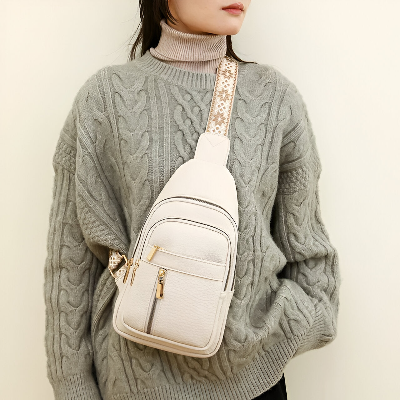 Sac à bandoulière pour femmes Petit pratique avec de nombreux compartiments