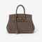 Kelly | Suede shoulder bag with gold hardware