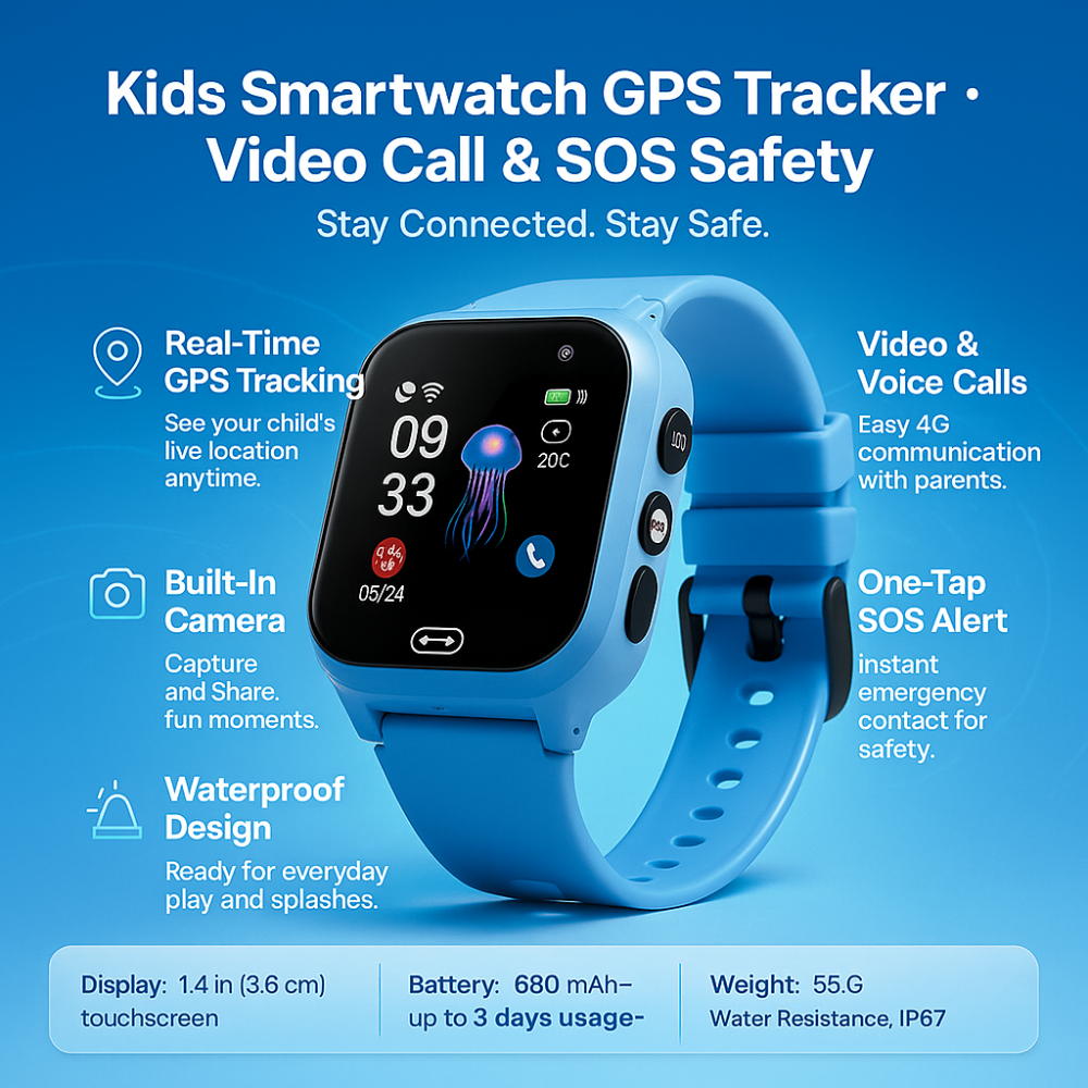 Detské inteligentné hodinky GPS Tracker Videohovor