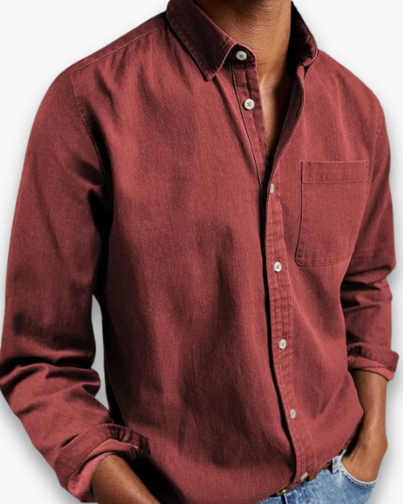Camicia casual da uomo | Modello button-down dalla vestibilità comoda, ideale per tutti i giorni | Camicia classica da uomo dal taglio dritto e traspirante | Stile versatile