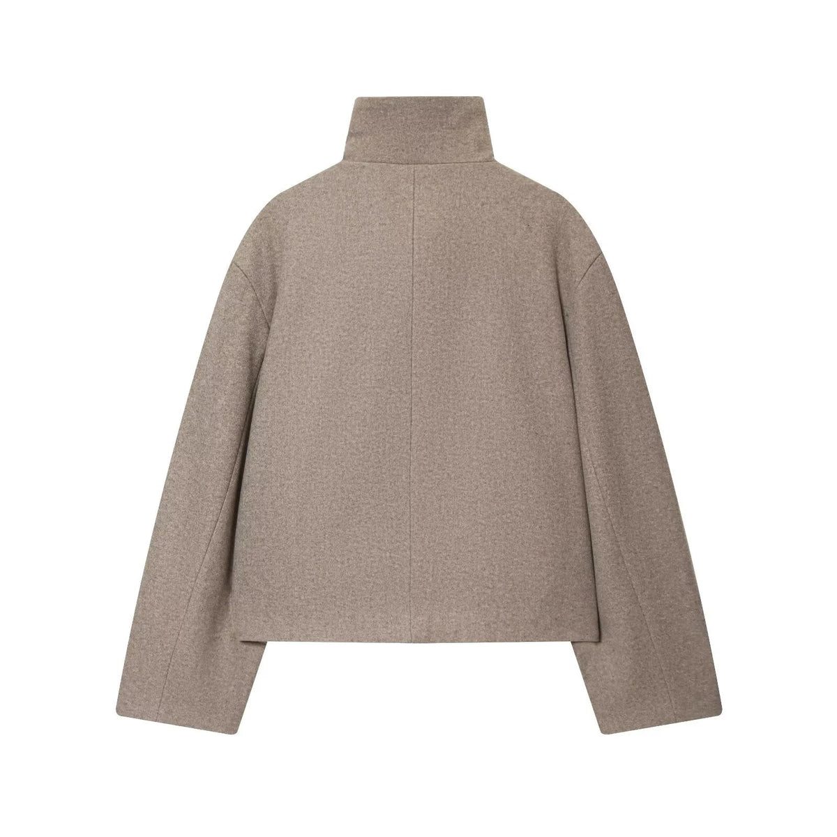 Liora Women's Long Sleeve Coat – Cozy Buckle Collar Winter Layer 2