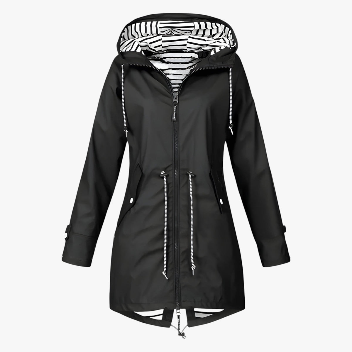 Beatrice | Waterproof parka - Adjustable fit with striped hood lining