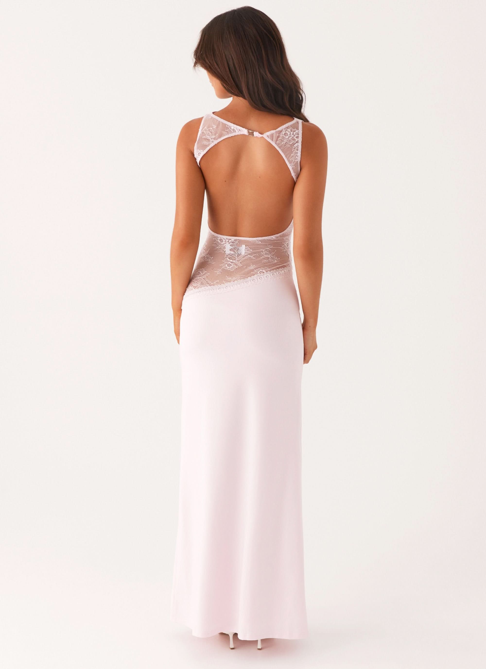 Women's Cocktail Sleeveless Lace Cutout Maxi Dress - product image 5
