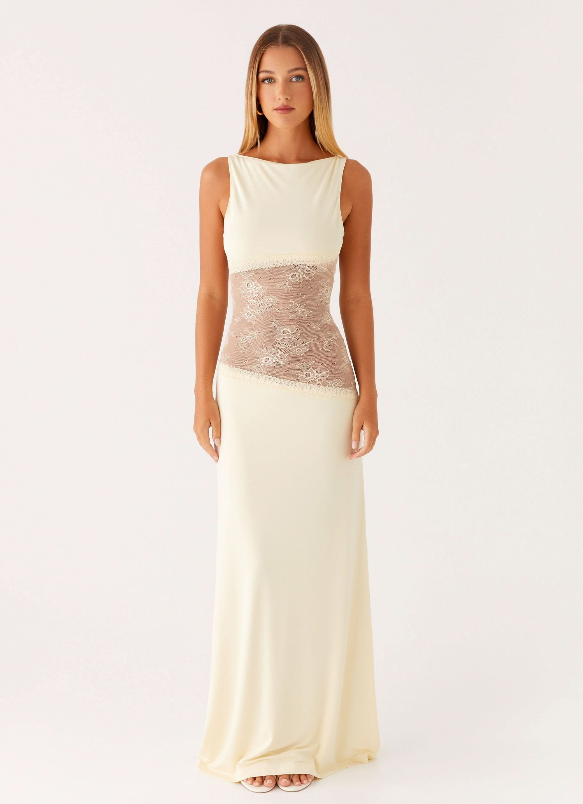 Women's Cocktail Sleeveless Lace Cutout Maxi Dress - product image 10