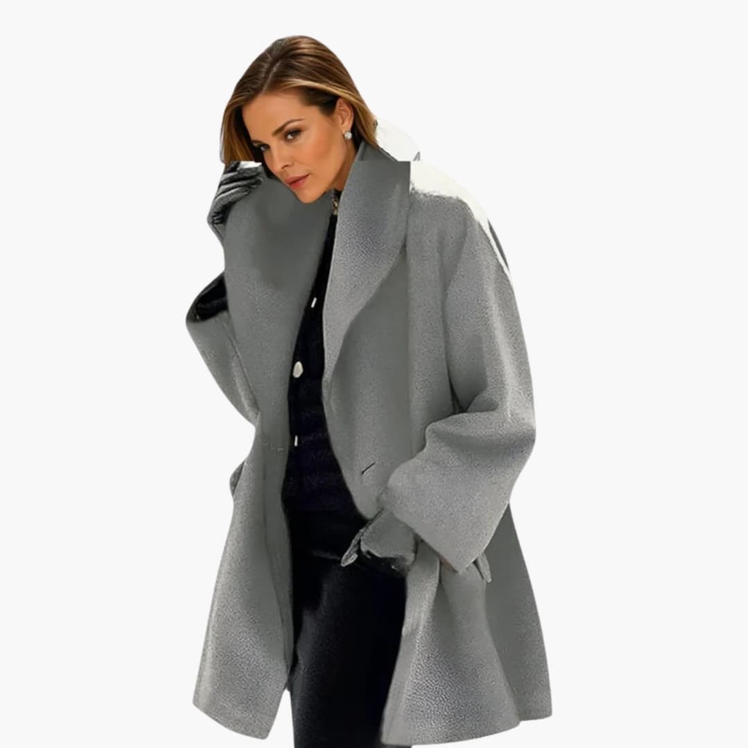 Oversized Cocoon Coat for Women - Image 12