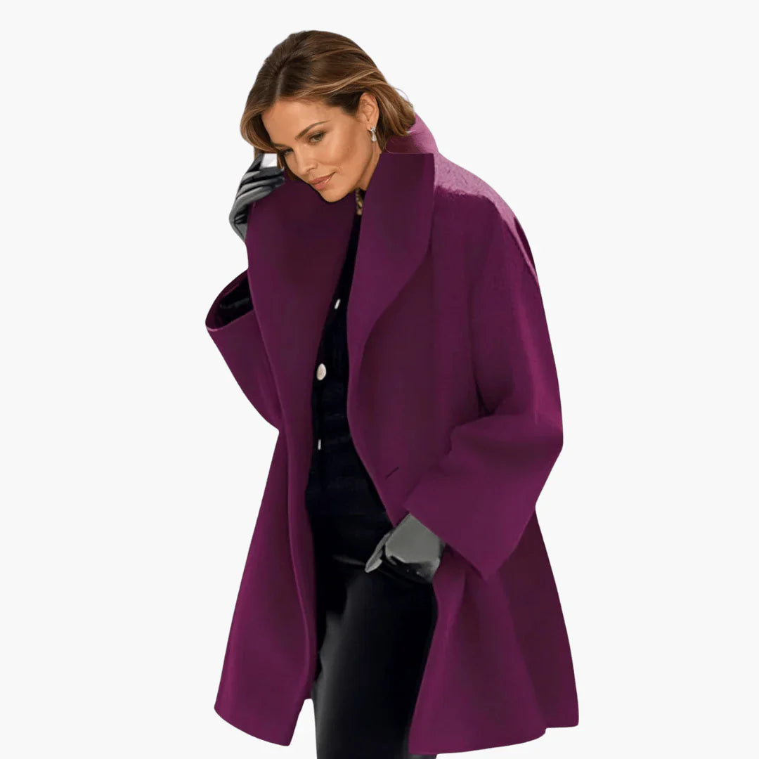 Oversized Cocoon Coat for Women - Image 16