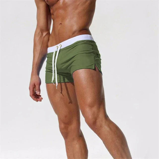 Men's Quick Dry Swimming Trunks with Mesh Lining and Side Slits | Lightweight Athletic Board Shorts for Beach and Pool
