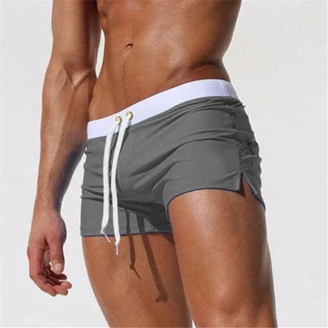 Men's Quick Dry Swimming Trunks with Mesh Lining and Side Slits | Lightweight Athletic Board Shorts for Beach and Pool