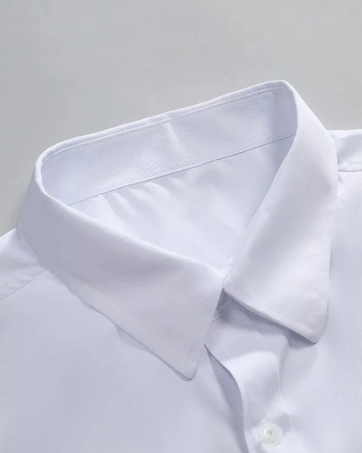 Black Men's Long Sleeve Elastic Fit Shirt — Lino Conti