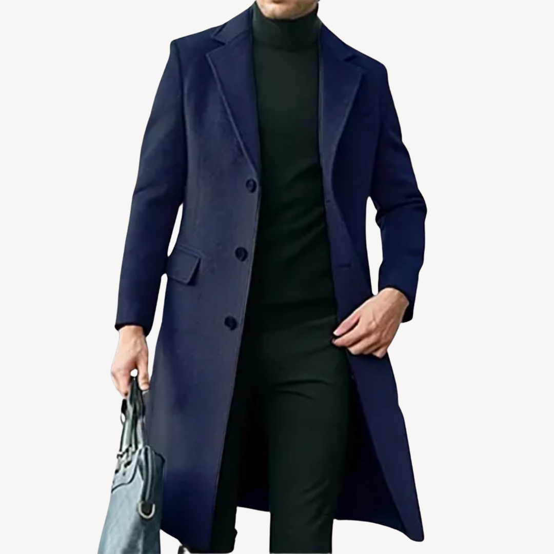 Stylish men's coat made from high-quality wool