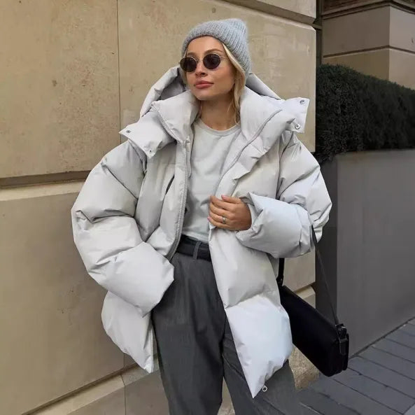 Hooded Quilted Puffer Jacket for Women - Image 5