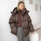 Hooded Quilted Puffer Jacket for Women