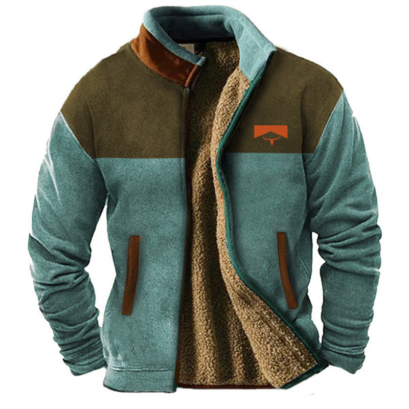 Chaqueta de forro polar suave para hombre con un diseño informal atemporal