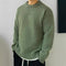 Men's Breathable Crewneck Sweater - Lightweight Knit Pullover for Fall - Relaxed Fit Mid-Weight Everyday Layering Top