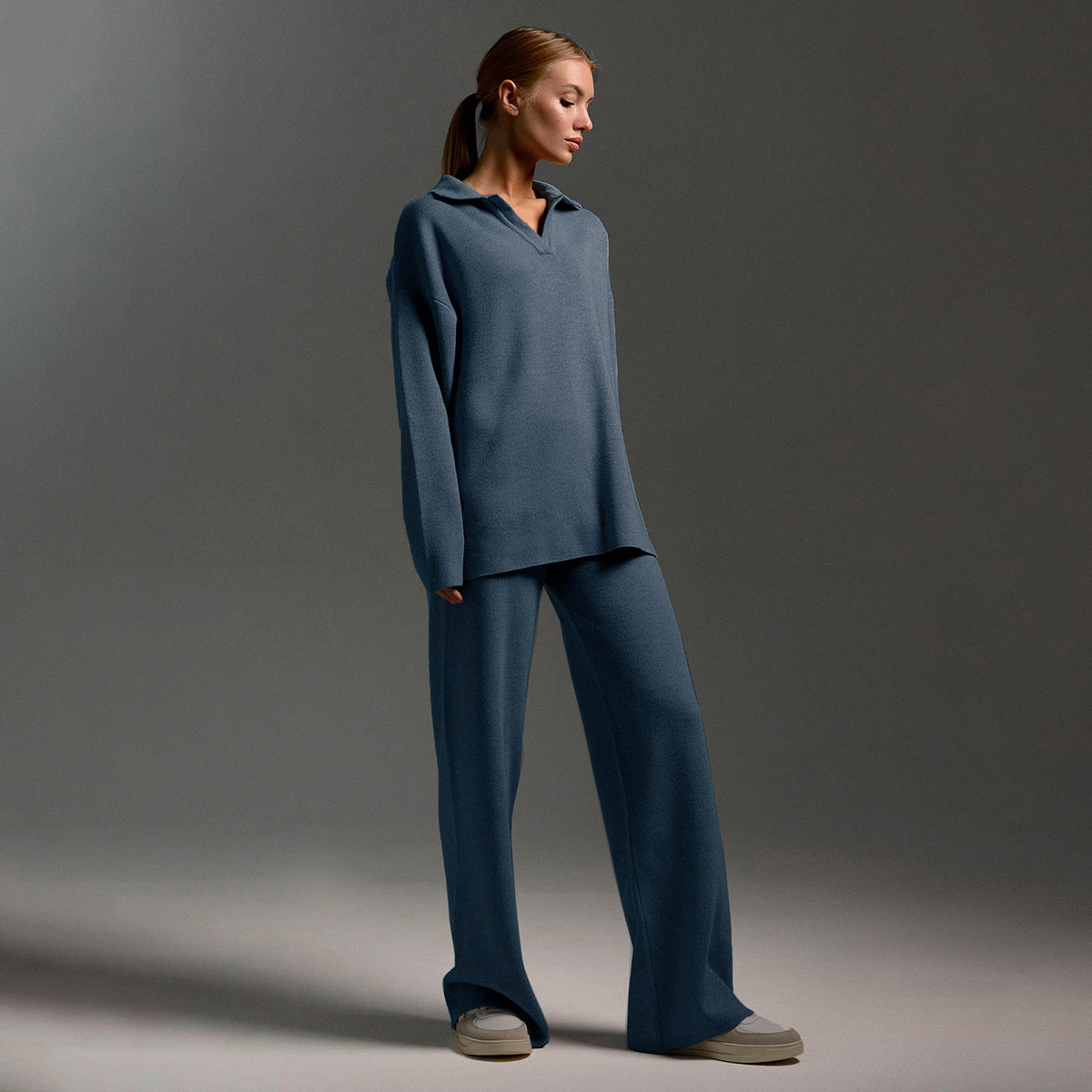 Wide Leg Pants Set for Women - Image 3