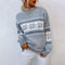 Fair Isle Crewneck pulóver nőknek