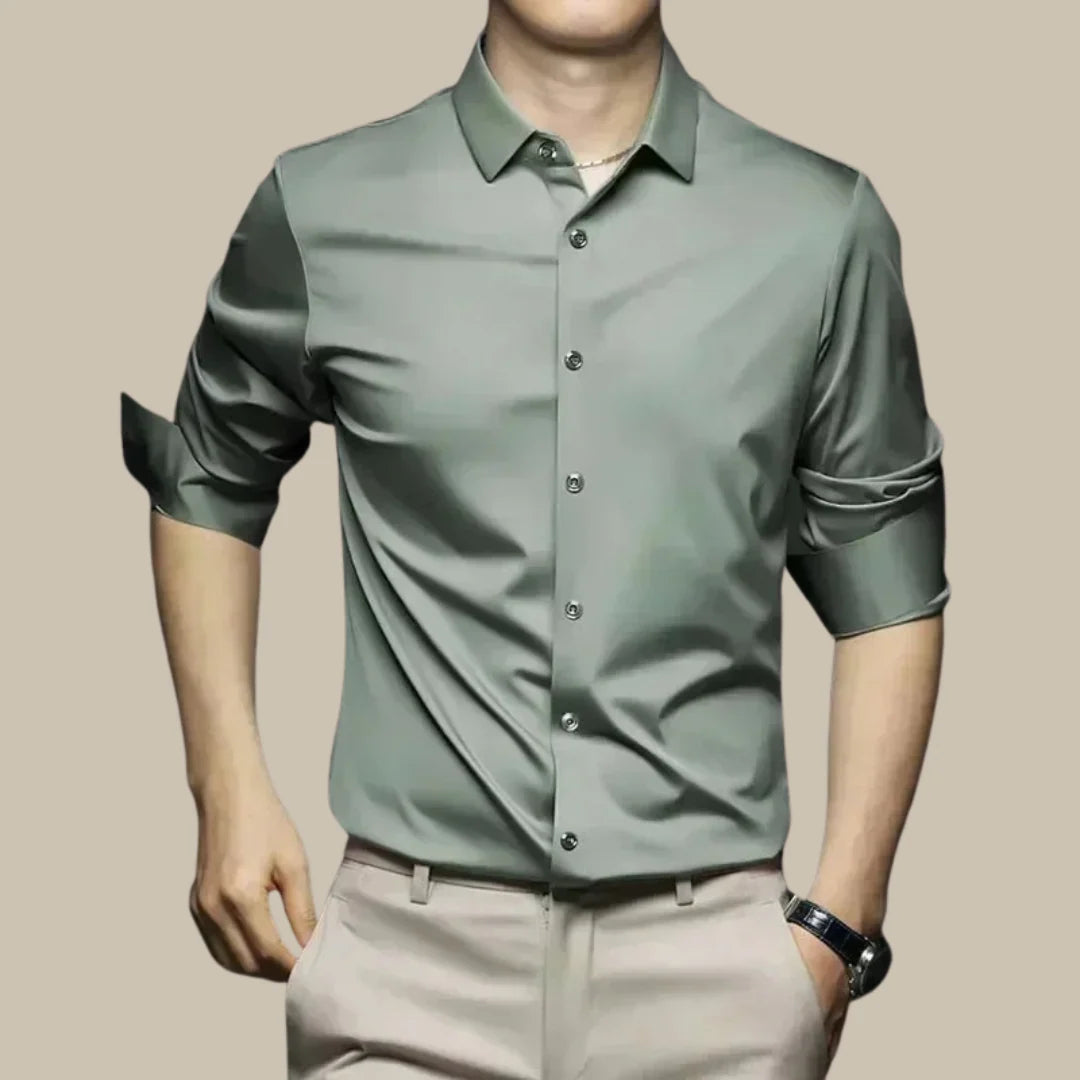 Men’s Silk Dress Shirt