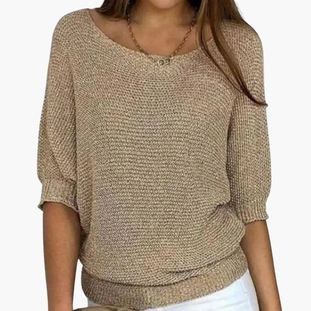 Scoop Neck Blouse for Women - Image 3