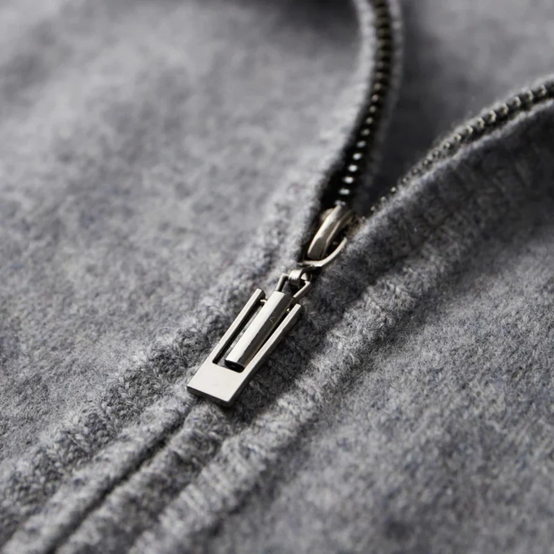 Classic wool cardigan for men
