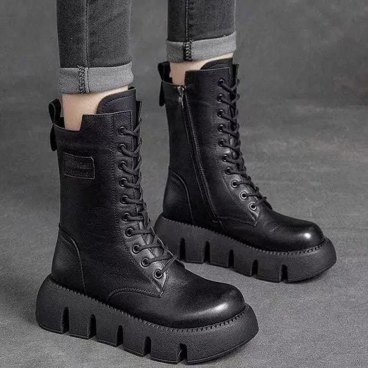 Dámské elegantní zimní boty Premium - stylové zateplené boty pro ženy
