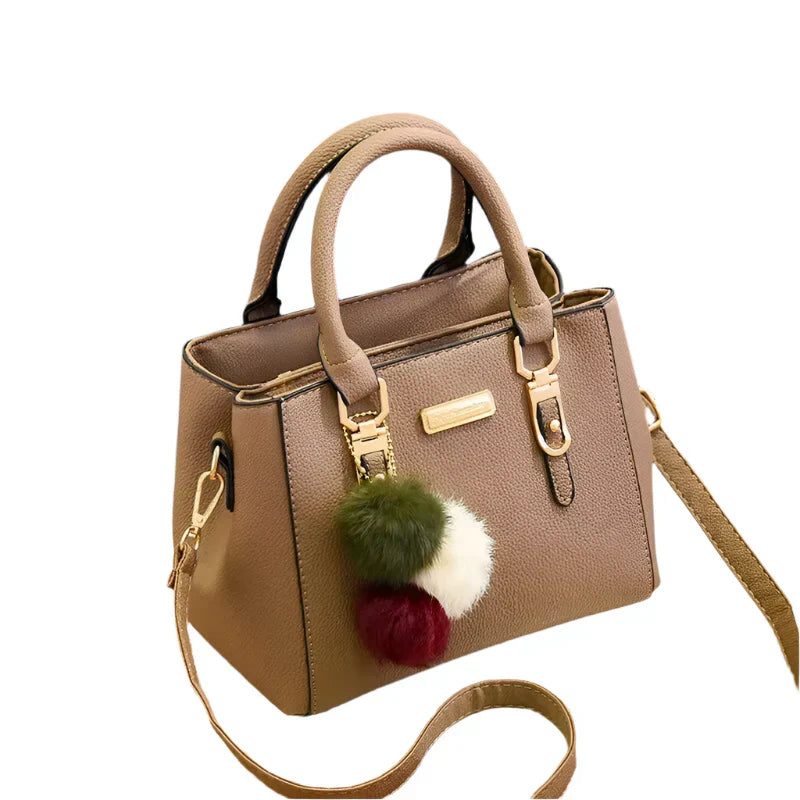 Borsa a tracolla vegana in similpelle PU con struttura rigida