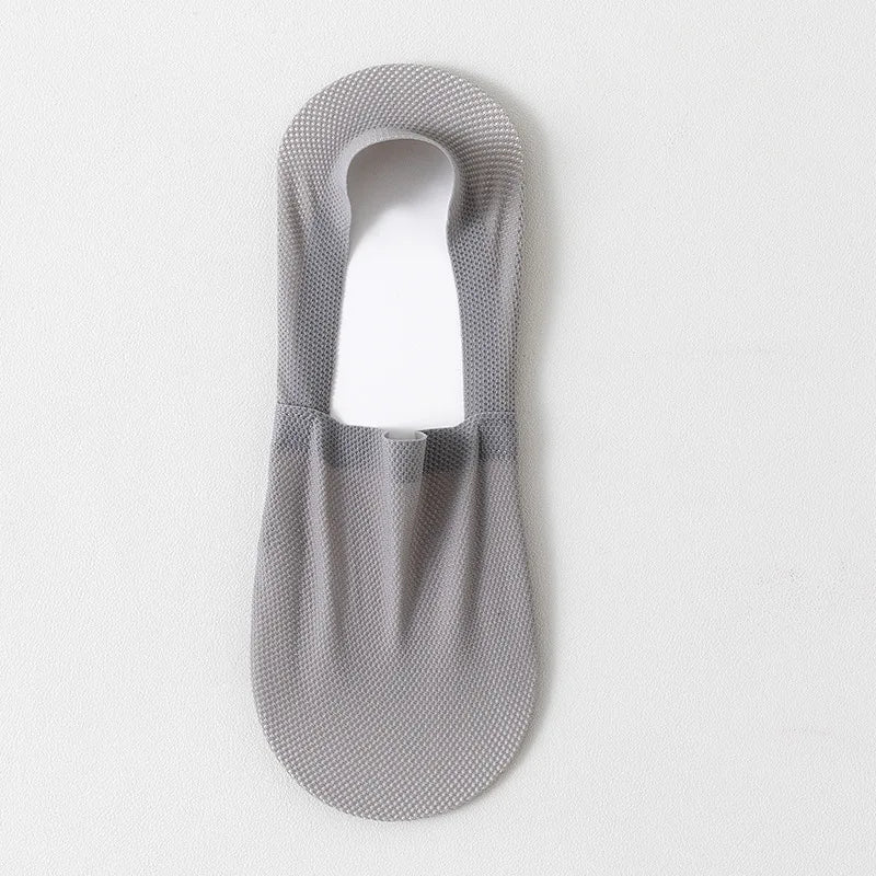 Skarpety unisex typu „no show” | Niewidoczne, antypoślizgowe skarpety z niską cholewką z oddychającej siateczki | Skarpety pod spód, które nie zsuwają się, do sneakersów i mokasynów