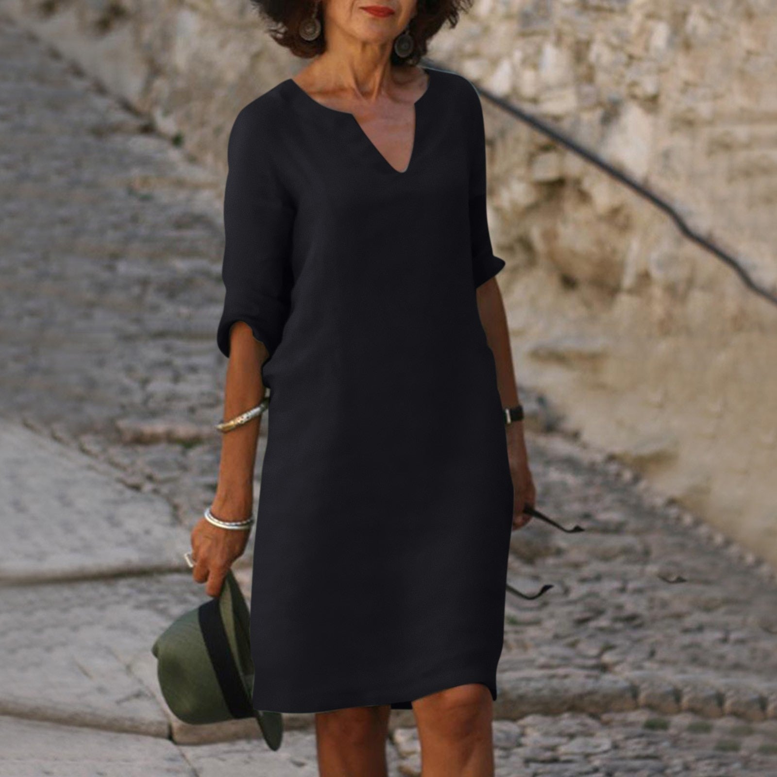 Robe d'été pour femme | Robe chic et décontractée pour le quotidien et les vacances | Tenue d'été confortable en tissu léger et doux