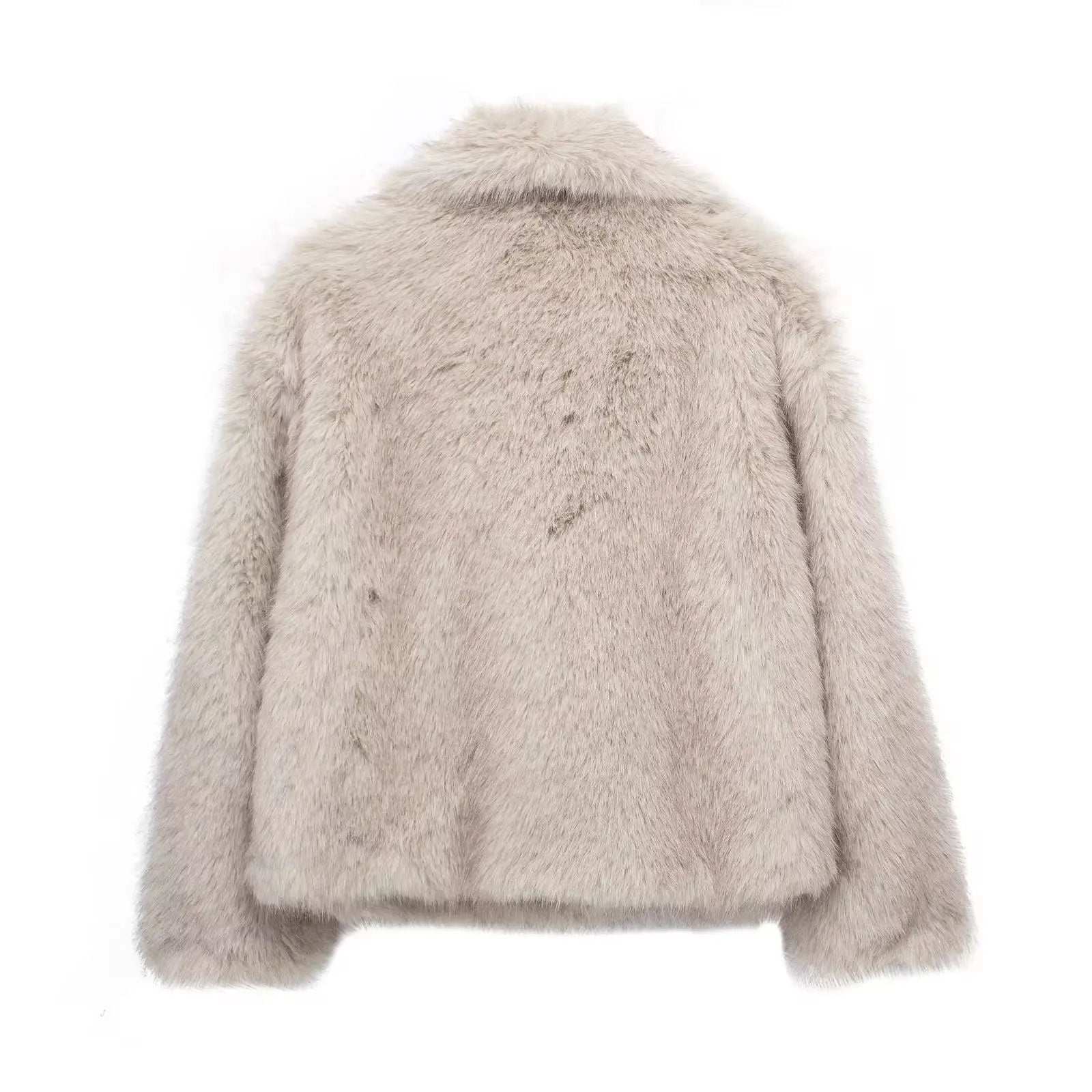 Relaxed Fit Short Coat for Women - Image 2