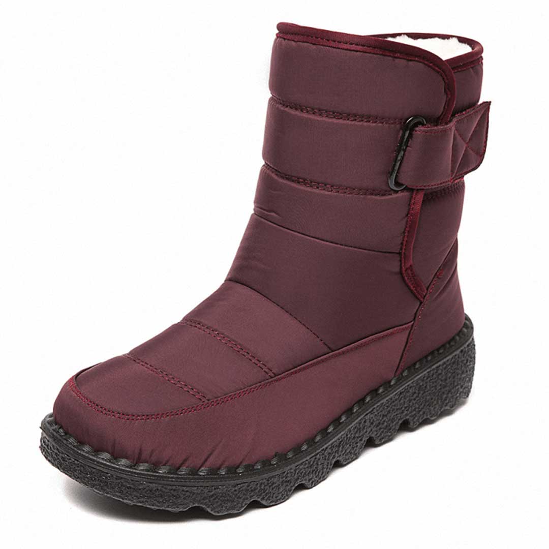 Botas de nieve para mujer impermeables y cortaviento - Botas de invierno cálidas para la nieve y la lluvia
