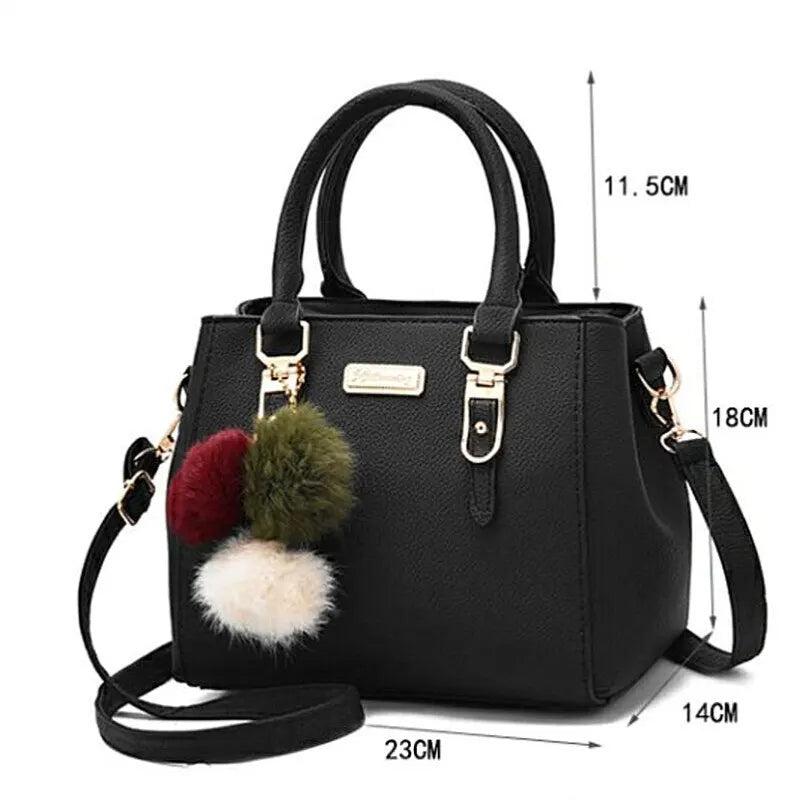 Borsa a tracolla vegana in similpelle PU con struttura rigida