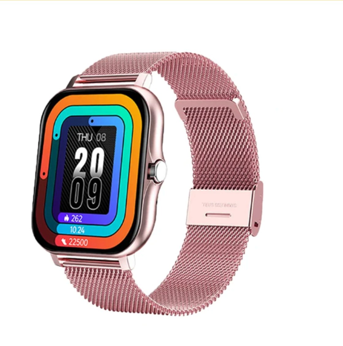 Dámske inteligentné hodinky s fitness trackerom a meraním srdcového tepu – tenké zdravotné hodinky pre iOS a Android – vodotesné podľa normy IP67