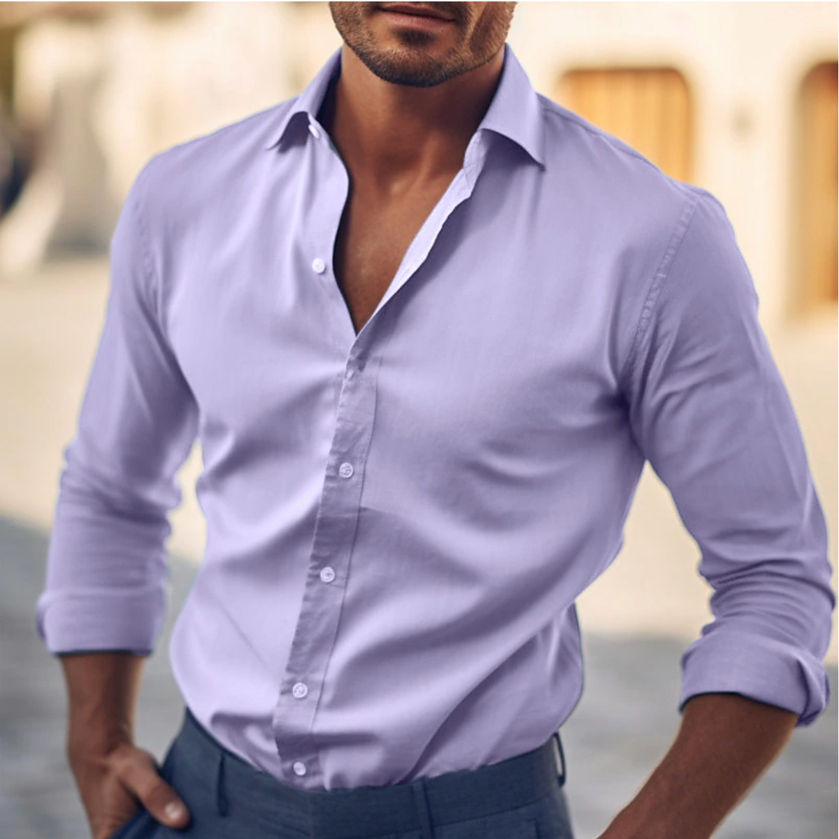 Elegant High-Quality Men's Shirt | Modern Flattering Fit