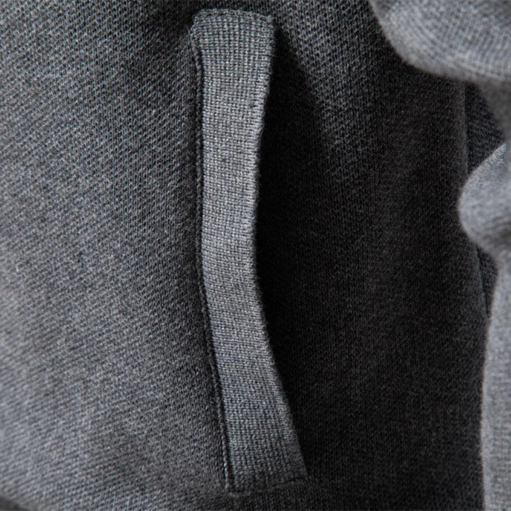Chaqueta clásica para hombre | Cuello alto con cremallera | Estilo informal de invierno