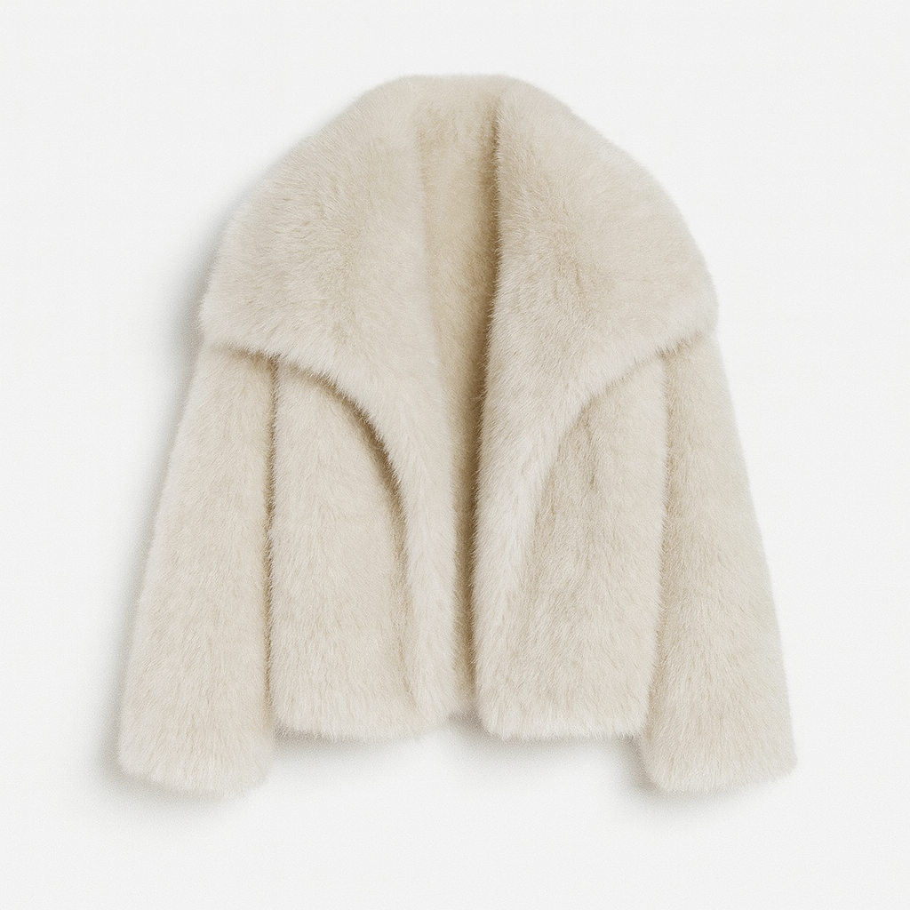 Faux fur coat  white