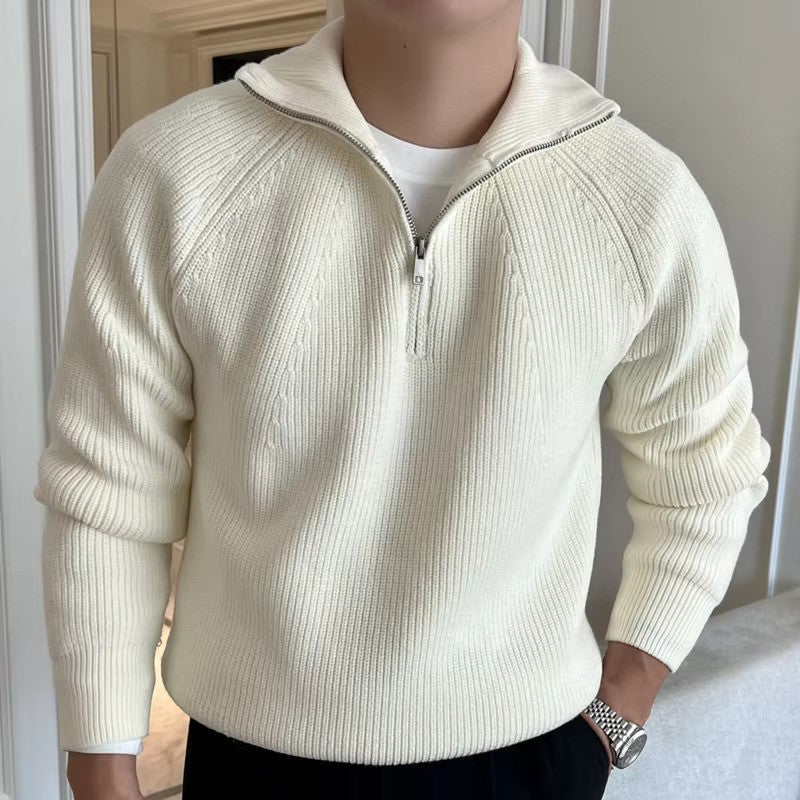 Quarter-Zip Knit Sweater for Men - Image 1