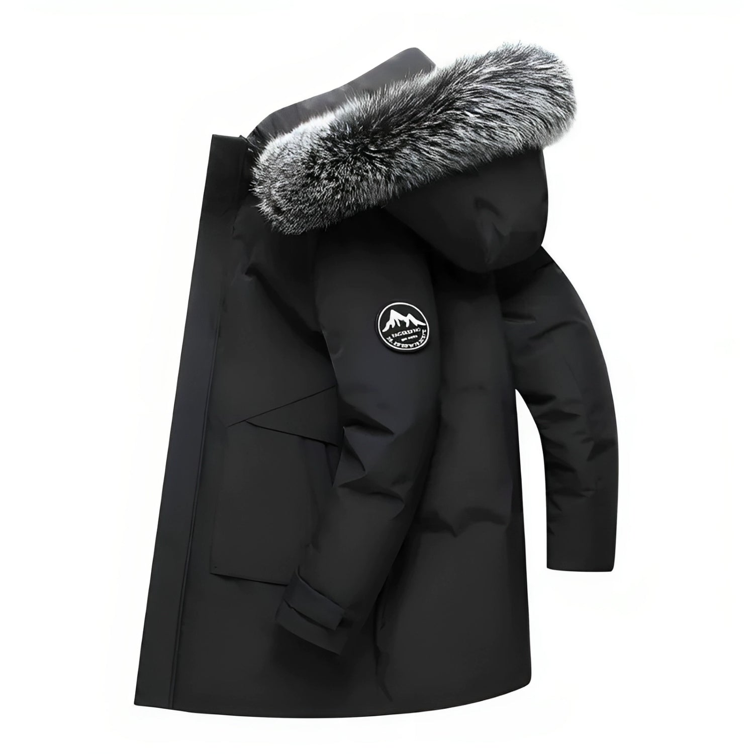 Hooded Longline Parka for Men - Image 1