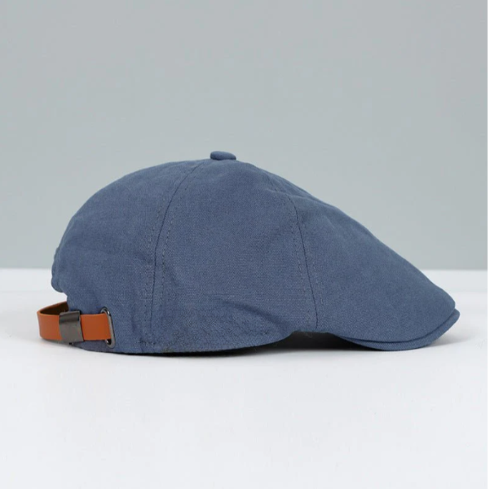 Casquette plate unisexe avec rabat incurvé et dessus texturé