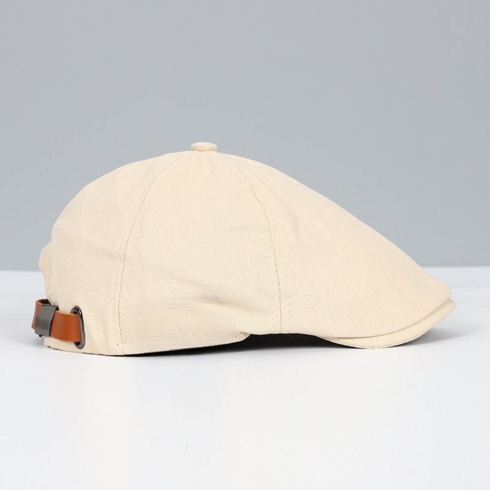 Casquette plate unisexe avec rabat incurvé et dessus texturé