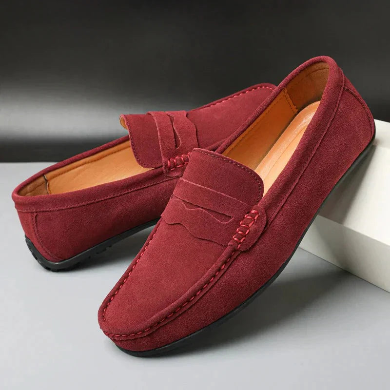 Mocassins élégants en daim pour femme