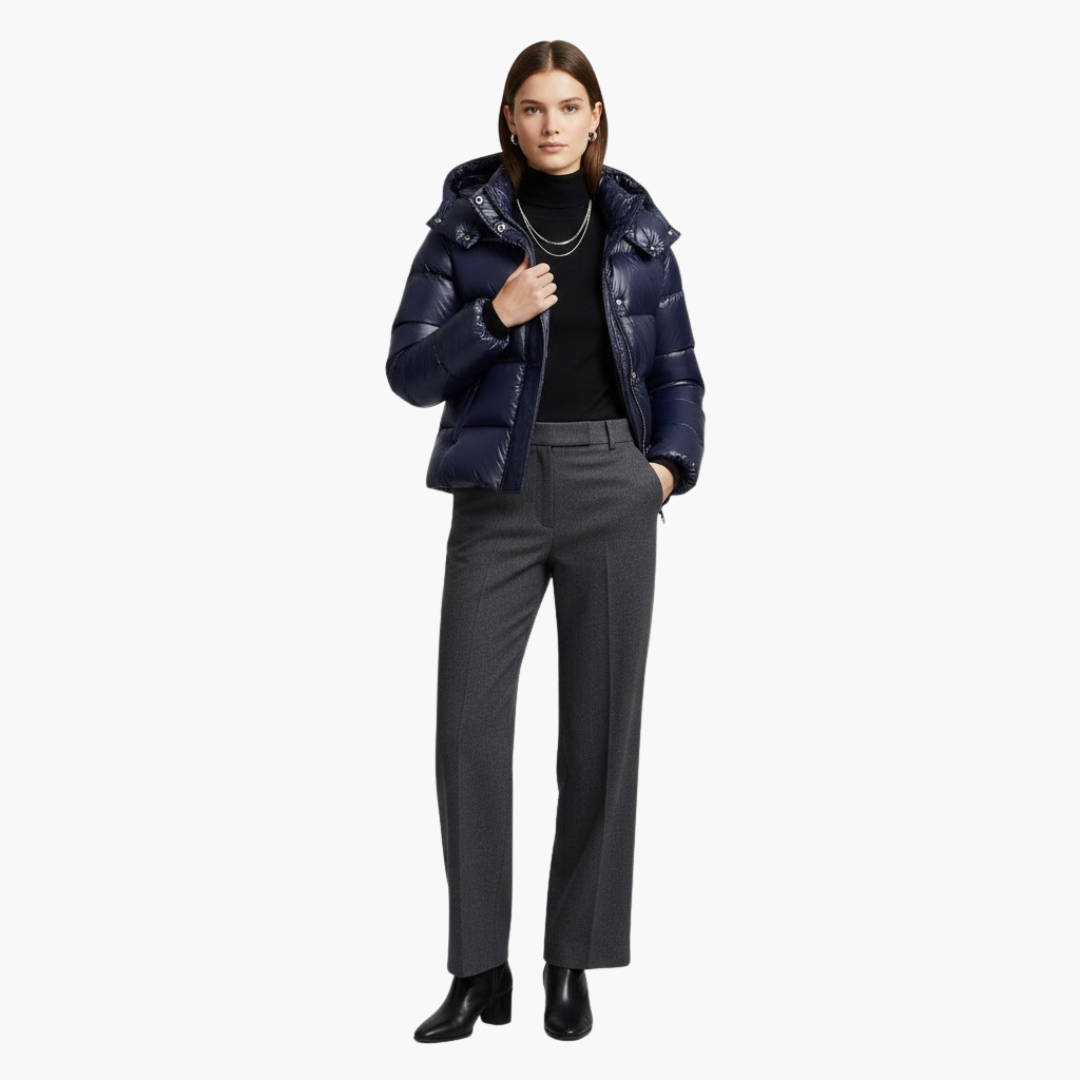 Hooded Puffer Jacket for Women - Image 2