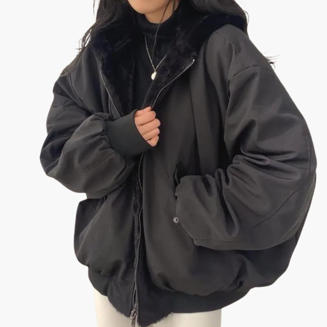 Oversized Bomber Jacket for Women - Image 2