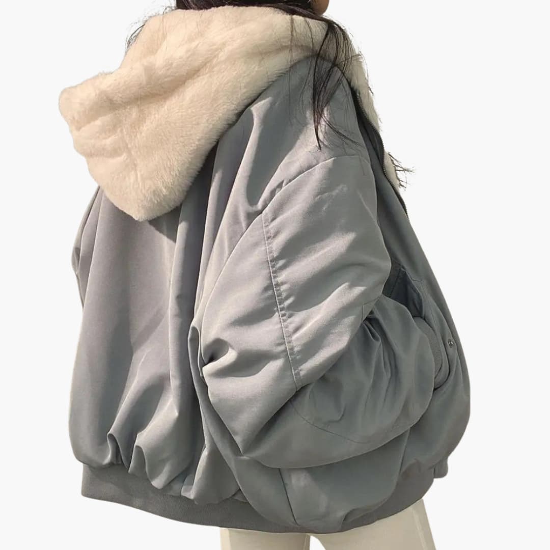Oversized Bomber Jacket for Women - Image 5