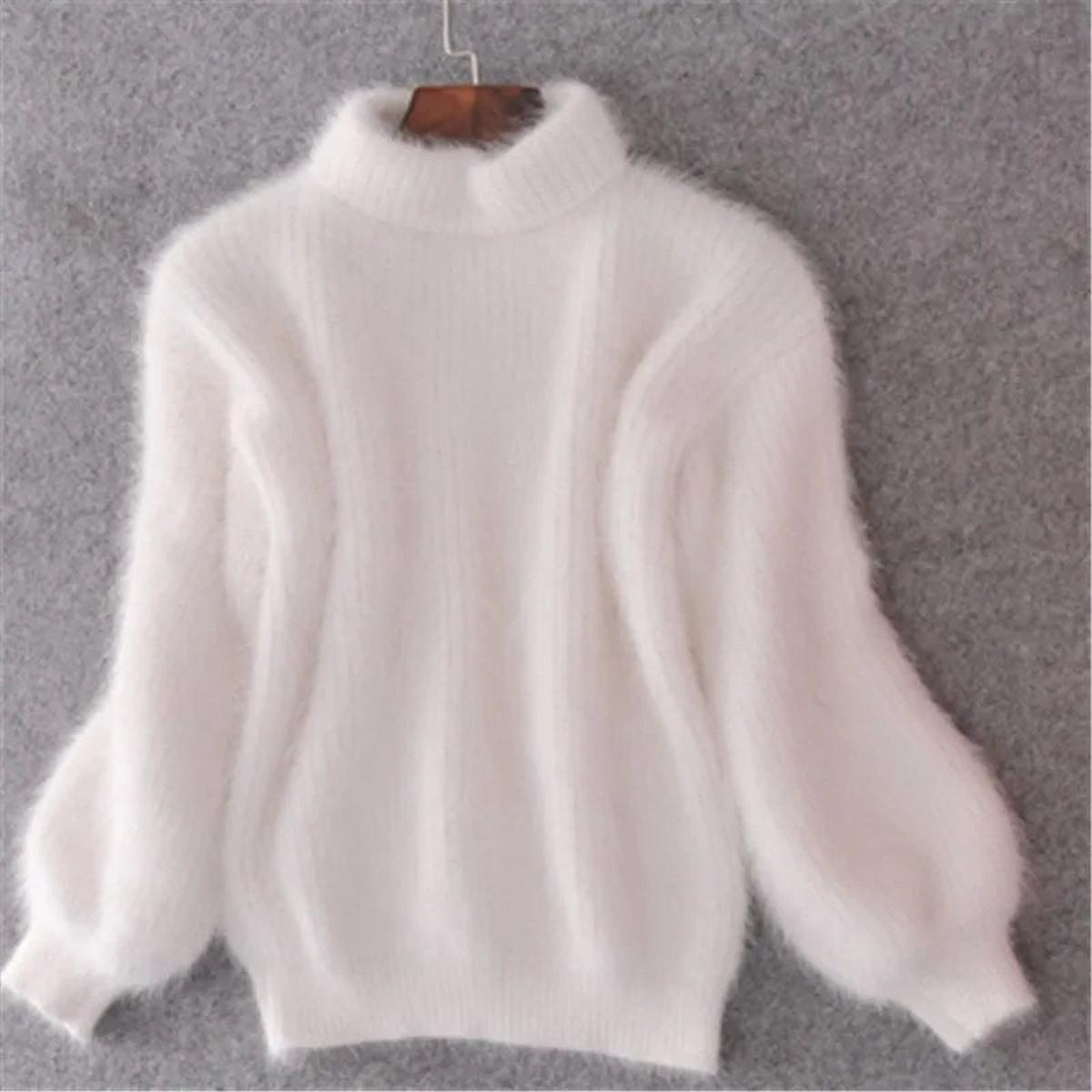 Turtleneck Ribbed Knit Sweater for Women - Image 2