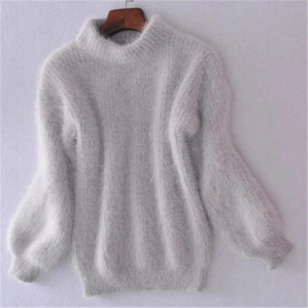 Turtleneck Ribbed Knit Sweater for Women - Image 3