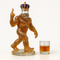 Whiskey Decanter Funny Bigfoot Glass Bottle