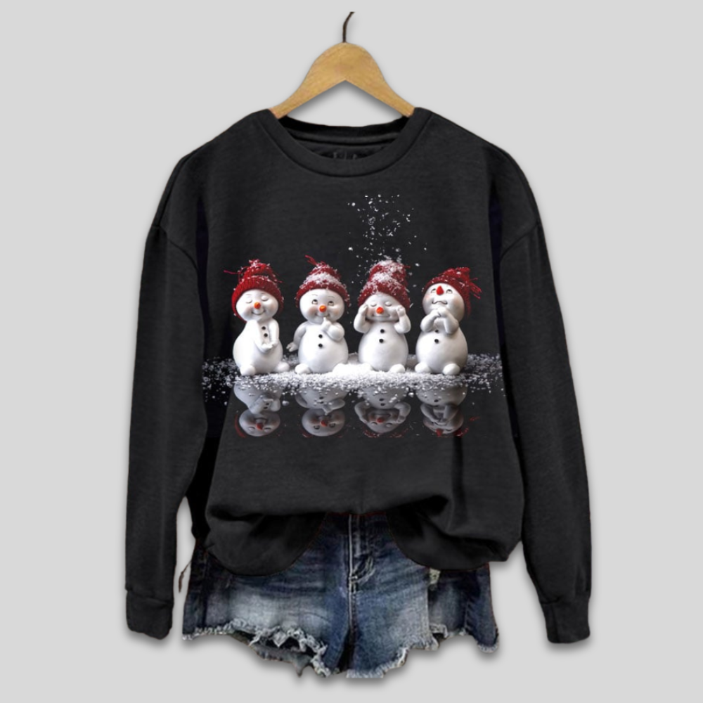 Vánoční svetr Holiday Snowman mikina pro ženy