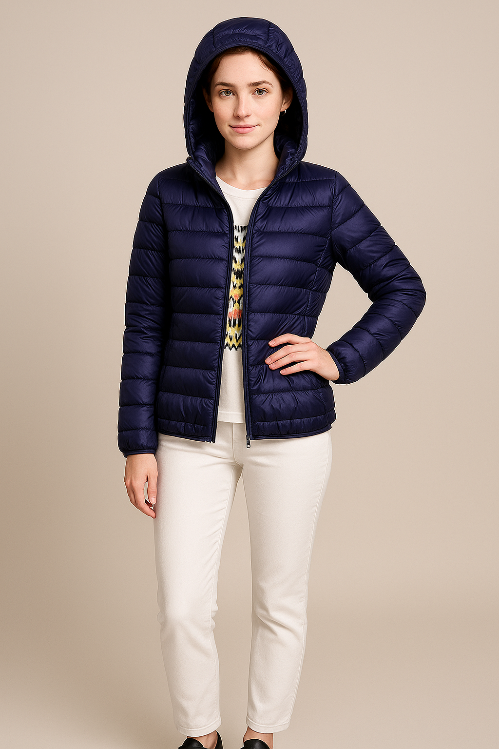 Hooded Puffer Jacket for Women - Image 4