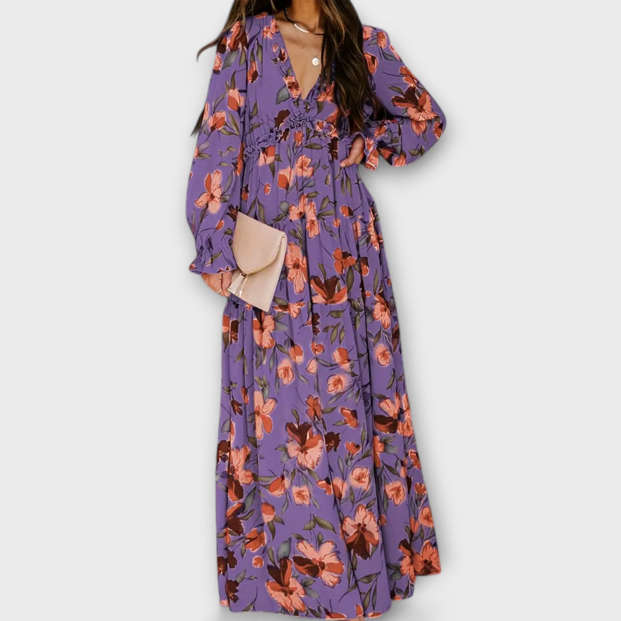 Nova - Maxi abito elegante a fantasia