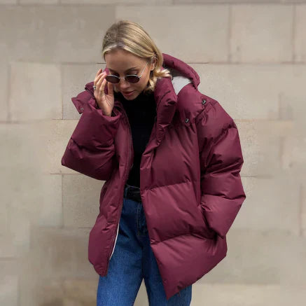 Hooded Quilted Puffer Jacket for Women - Image 2